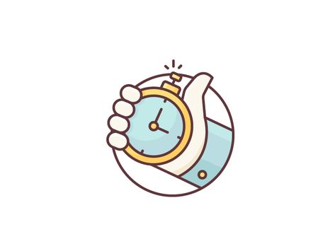 Time is Ticking! by Justas Galaburda Time Clipart, Time Stickers, Hiding Feelings, Quiz Time, Time Icon, Clock Icon, Flat Design Icons, Outline Illustration, Powerpoint Background Design