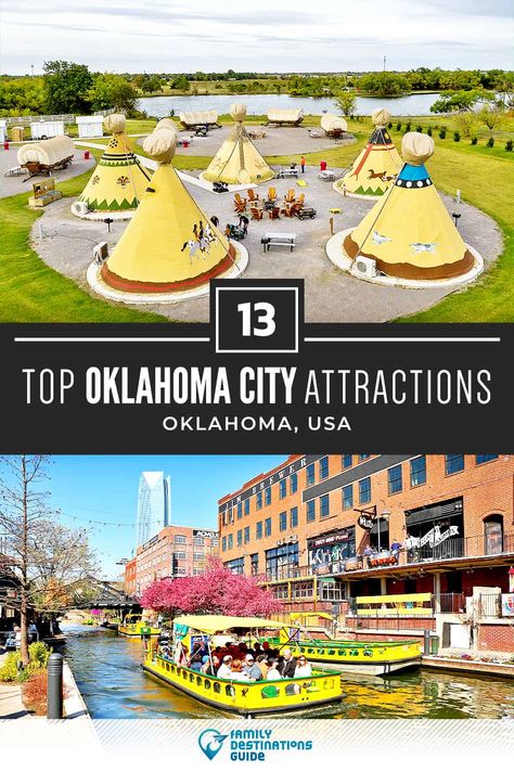 13 Top Oklahoma City Attractions — Best Tourist Spots! Oklahoma City Things To Do, Oklahoma Attractions, Oklahoma Vacation, South Dakota Travel, Oklahoma Travel, City Adventure, Road Trip Places, Ohio Travel, Oklahoma City Oklahoma