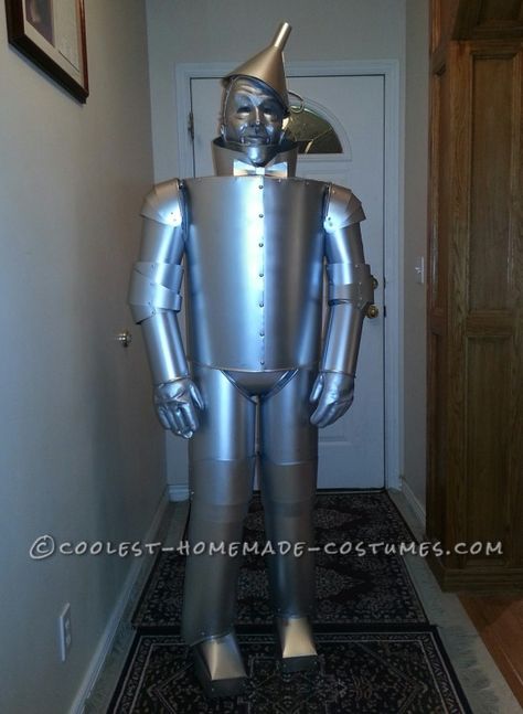 Amazing Tin Man 75th Anniversary Commemorative Costume Tin Man Costume Diy, Diy Tin Man Costume, Tin Man Costume, Diy Costumes Men, Tin Man Costumes, Amazing Costumes, Homemade Costume, Diy Dog Costumes, Warrior Tattoos