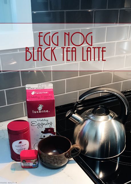 Egg Nog Black Tea Latte Recipe! Black Tea Latte Recipe, Black Tea Latte, Lattes At Home, Tea Egg, Tea Latte Recipe, Cinnamon Tea, Tea Eggs, Eggnog Recipe, Egg Nog