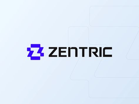 Minimalist, Modern Z Letter ZENTRIC Logo, Branding Design. by Al Mamun | Logo & Branding Expert for Brand Crown on Dribbble Z Logo Design Typography, Z Logo Design Ideas, Gen Z Logo, Geometric Logo Inspiration, Z Logo Design, Z Letter Logo, Letter Z Logo, Logo K, Global Logo