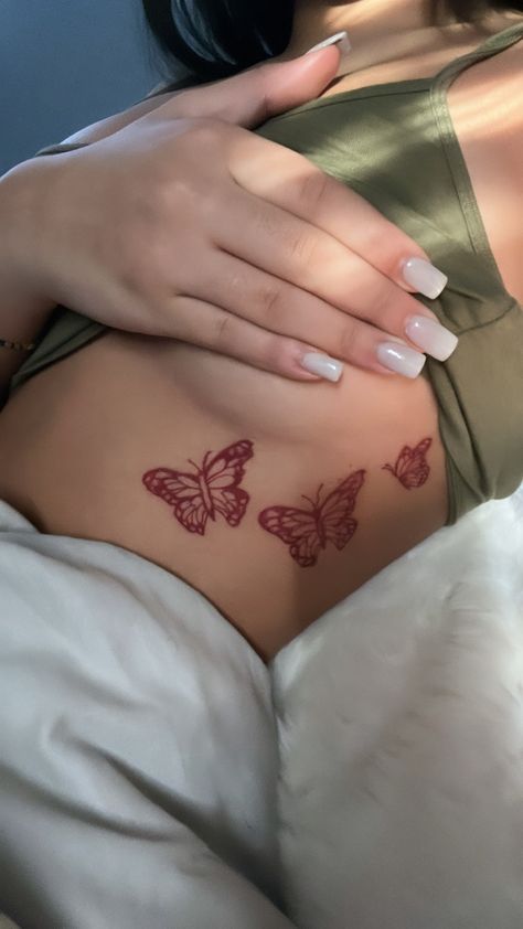 Red Ink Tattoo Ideas, Ink Tattoo Ideas, Red Ink Tattoo, Red Dragon Tattoo, Rib Tattoos For Women, Basic Tattoos, Small Girly Tattoos, Cute Hand Tattoos, Pretty Hand Tattoos