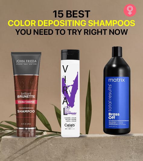 15 Best Color Depositing Shampoos You Need To Try Right Now Best Shampoo And Conditioner Colored Hair, Shampoo Color Hair, Best Shampoo For Brown Colored Hair, Best Shampoo For Colored Hair, Hair Dye Shampoo Products, Best Shampoo For Red Dyed Hair, Hair Coloring Shampoo, Color Depositing Conditioner, Hair Color Auburn Shampoo & Conditioner