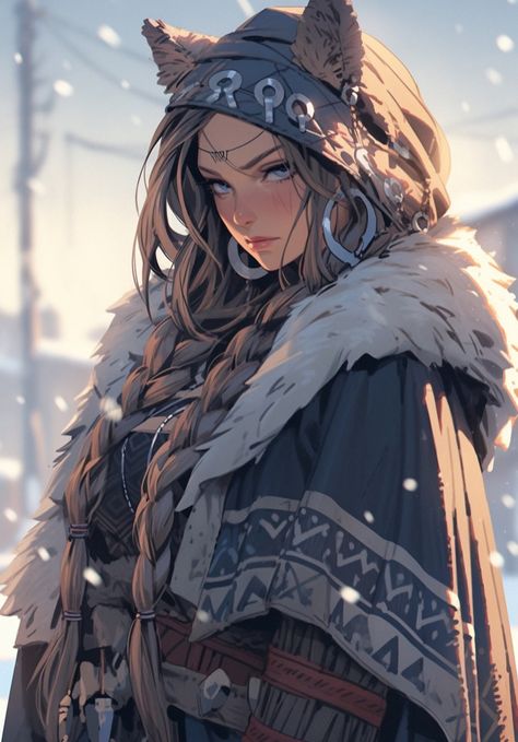 Wolf People, Villain Costumes, Demi Human, Beast Creature, Roleplay Characters, Viking Woman, Anime Wolf, Female Character Design, Dnd Characters