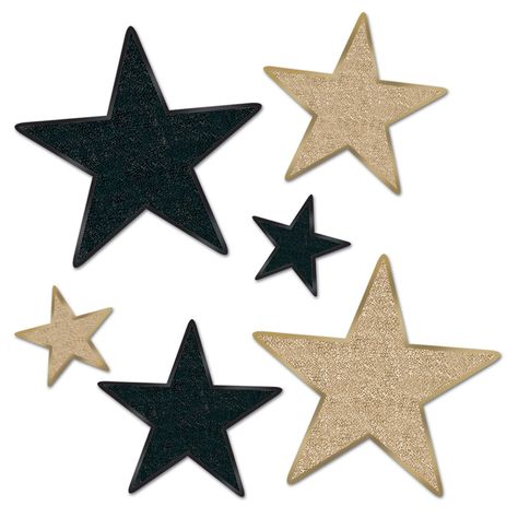 Gangster Party, Hollywood Party Theme, Star Cut Out, Gold Glitter Stars, Tweek Y Craig, Hollywood Party, Paper Stars, Foil Cards, Glitter Stars