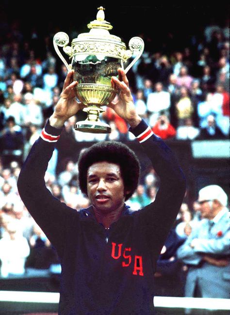 Responding to tough challenges was a natural part of Arthur Ashe’s life; and though he became a professional tennis player, not all of his challenges and victories were on the tennis court. Description from lasentinel.net. I searched for this on bing.com/images Wimbledon, Jimmy Connors, Arthur Ashe, Tennis Legends, Tennis Club, Tennis Player, Town Country, Town And Country, The Good Old Days