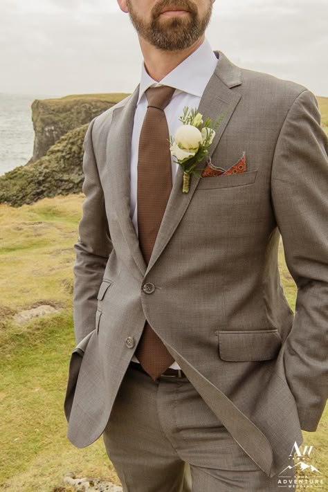 Taupe Wedding Suits Groom, Greige Suit Wedding, Father Of The Bride Brown Suit, Men Suite Wedding, Taupe Wedding Suit, Greige Wedding Suit, Taupe Groom Suit, Mountain Wedding Suit, Brown Groom Suits For Wedding