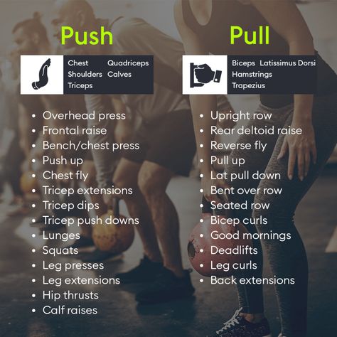 Transform Your Routine With Push/Pull Workouts | The Hussle Blog Pull Workouts, Push Pull Workout Routine, Push Pull Legs Workout, Push Day Workout, Push Pull Workout, Pull Workout, Push Pull Legs, Push Workout, Push Day