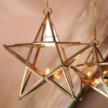 Antique Brass Star Tea Light Holder Antique Lights, Christmas Antique, Christmas Candle Holder, Star Wars Painting, Lantern Christmas, Hanging Stars, Star Lanterns, Modern Mirror Wall, Star Wall Art