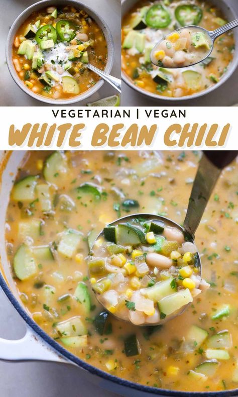 Slow Cooker Vegetarian White Chili, Vegetarian White Bean Chili Crockpot, Vegetarian White Chili Crockpot, No Chew Diet Recipes, Forks Over Knives Crockpot Recipes, Vegetarian Chili Recipe Crockpot, Vegetarian White Chili Recipe, Vegetarian White Bean Chili, Vegetable Chilli