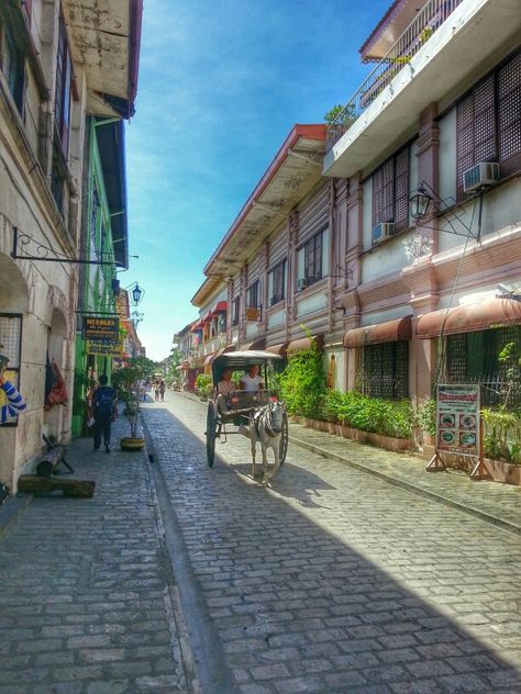 Historic Vigan  ♡ Calle Crisologo UNESCO World Heritage Site Vigan, Calle Crisologo Vigan, Philippine Travel, Philippines Travel, Unesco World Heritage Site, Unesco World Heritage, Heritage Site, World Heritage Sites, World Heritage