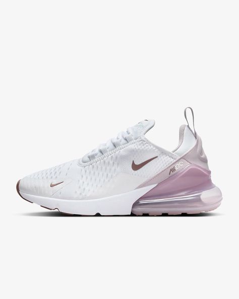 Nike Air Max 270 Women's Shoes. Nike.com Nike Air Max 270 Violet, Nike 270 Shoes, Nike Air Max 270 Women, Nike 270, Yellow Sneakers, Preppy Shoes, Large Window, Cute Nike Shoes, Cute Nikes