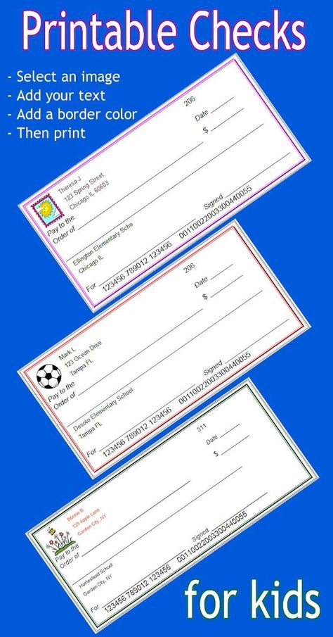 Organisation, Business Math, Classroom Economy, Consumer Math, Printable Checks, Life Skills Classroom, Blank Check, Family And Consumer Science, Social Studies Elementary