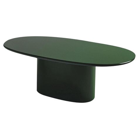 Check out this item from 1stdibs! Oku Oval Green Dining Table by Federica Biasi: https://www.1stdibs.com/id-f_34417962 Green Dining Table, Lacquer Dining Table, Area Room Rugs, Elegant Minimalism, Color Schemes Colour Palettes, Deco Luminaire, Design Salon, Info Design, Green Home Decor