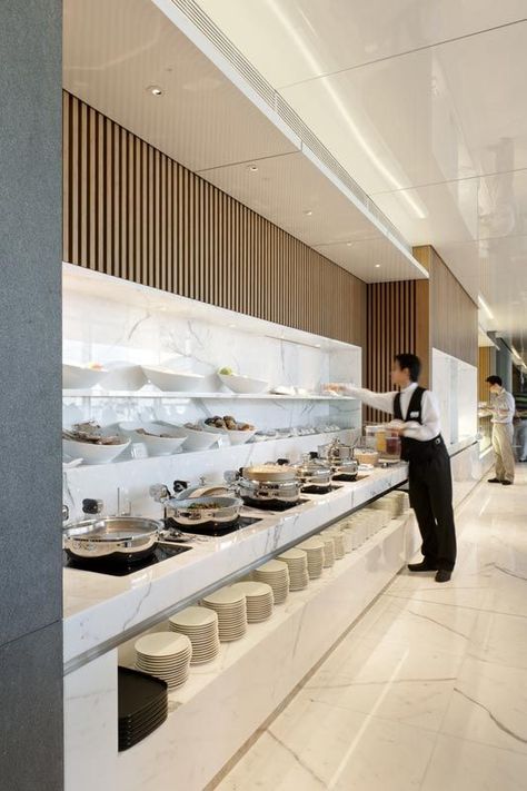 Buffet Counter, Hotel Breakfast Buffet, Hotel Buffet, Hotel Inspiration, Hotel Breakfast, Buffet Restaurant, Restaurant Concept, Counter Design, Hotel Interior Design