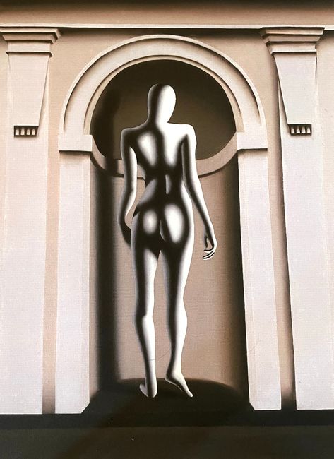 Mark Kostabi - Back Turned in Wall Niche, Hand Signed, Numbered in Pencil (15/50) Print by Listed Artist. Mark Kostabi, Wall Niche, Artist Bio, Acrylic Oil Painting, Oct 1, Printer Ink, Acrylic Painting, Art Gallery, Oil Painting