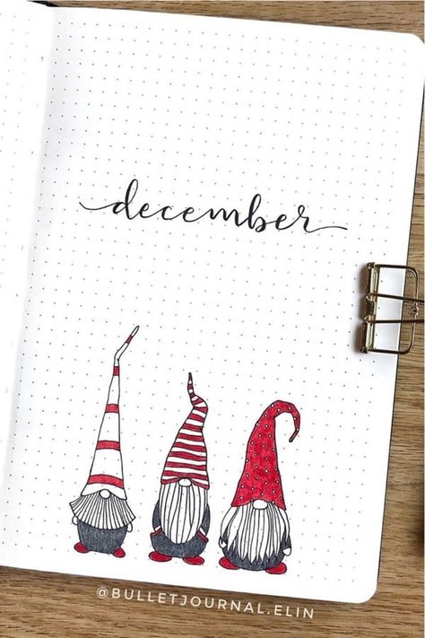 30 best DECEMBER monthly cover ideas to add some festive vibes to your bullet journal! #bujo #bulletjournal #monthlycover #bujoideas Monthly Cover Ideas, Diy Kalender, Snow Travel, Cold Christmas, December Bullet Journal, Crazy Laura, Bullet Journal Cover Page, Christmas Landscape, Holiday Vibes