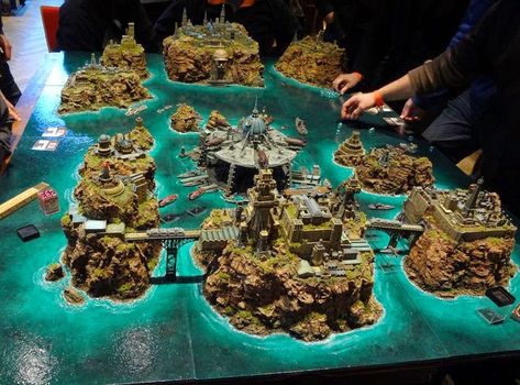 Brent: Terrain... Couldn't Be More Important! | Wargames, Warhammer & Miniatures News: Bell of Lost Souls Dystopian Wars, Dnd Crafts, Dnd Terrain, Wargaming Table, Miniature Terrain, Warhammer Terrain, Miniature Gaming, 40k Terrain, Game Terrain