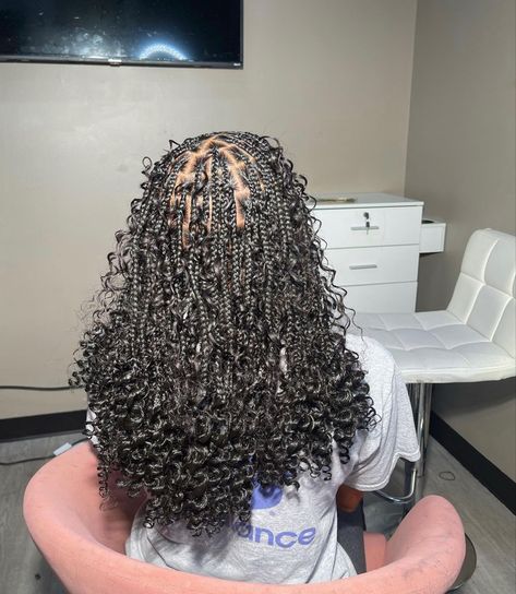 Braiding Ideas, Cabello Afro Natural, Boho Knotless Braids, Short Box Braids Hairstyles, Boho Knotless, Protective Hair, Big Box Braids Hairstyles, Goddess Braids Hairstyles, Box Braids Hairstyles For Black Women