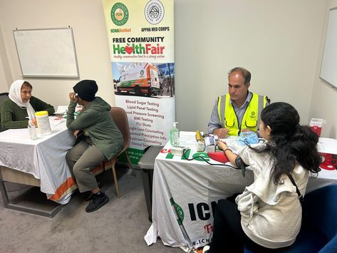 ICNA Relief VA held a Free Community Health Fair at the ECDC Center in Arlington. A total of 36 participants got free health checkups, including blood pressure, total HGB, glucose testing, lipid panel testing, Hg A1C, BMI, and counseling from Dr. Humera Ali. The event organizer, Ms. Amanda Dombach, and the participants were really thankful to ICNA Relief for providing these helpful services for their community. We thank our amazing volunteers for showing up to the health fair and supporting... Healthy Community, Community Resources, Health Fair, Event Organizer, Community Health, Event Organiser, Blood Pressure, Counseling, Health