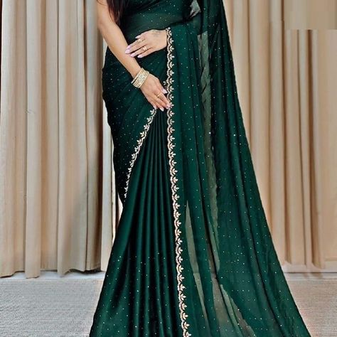 BEAUTIFUL CHINNON ZARKAN DIAMOND SAREE Price: 1350/- WhatsApp: 7799900546 #saree #sarees #sareestyle #chinon #style #fashion #shopping #georgettesaree #onlineshopping #wholesale Grad Saree, Diamond Saree, Fancy Sarees Party Wear, Blouse Price, Indian Fashion Dresses, Fancy Sarees, Georgette Sarees, Saree Styles, Saree Designs