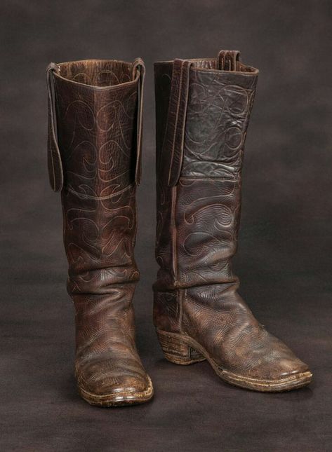 Cowboy Boots Outfit Mens, Old West Boots, Cowboy Attire, Old Cowboy Boots, Buckaroo Boots, Old Cowboy, Cowboy Action Shooting, Custom Cowboy Boots, Vintage Cowboy Boots