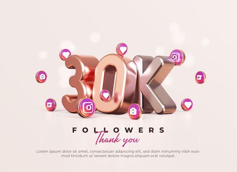 30k Followers Thank You Instagram, 2048x1152 Wallpapers, About Rose, 30k Followers, Rose Gold And Silver, Instagram Design, Instagram Icons, Gold And Silver, Graphic Resources