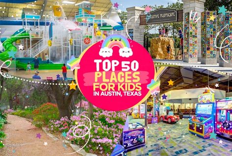 Top 50 Places For Kids in Austin, Texas - Austin Things To Do In Austin Texas With Kids, Things To Do In Austin Texas, Austin Texas With Kids, Austin With Kids, Austin Activities, Austin Trip, Weekend In Austin, Kids Restaurants, Texas Living