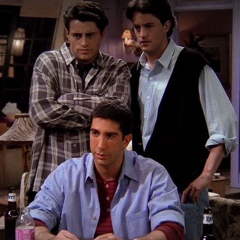 Joey Chandler And Ross, Chandler And Ross, Ross And Chandler, Joey Chandler Ross, Joey Chandler, Joey Friends, Friends Scenes, Friends (tv Series), Matt Leblanc