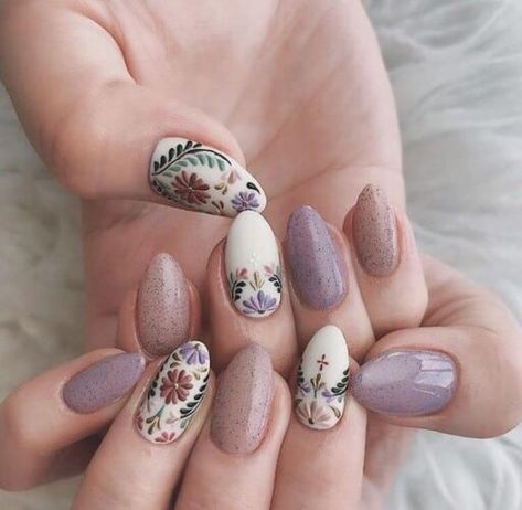 Nail Swag, Colourful Nails, Valentine Nails, Mystical Acrylic Nails, Ceramic Nail Art, Detailed Nail Designs, Boho Nails, Colorful Nails, Nagel Inspo