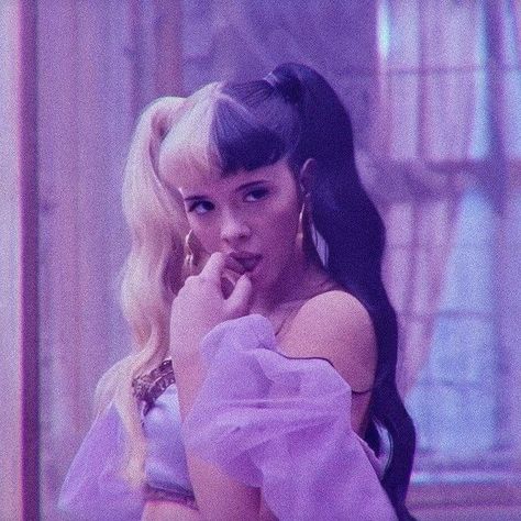 Melanie Martinez Purple, Purple Aesthetic, Melanie Martinez, A Woman, Purple, Hair