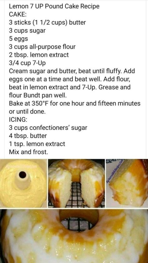 7up Cake Recipe, Easy Christmas Desserts, Lemon Cake Mix Recipe, Pound Cake Recipes Easy, Lemon Pound Cake Recipe, Up Cake, Christmas Desserts Easy, Cake Recipes Easy Homemade, 7 Up