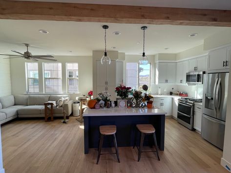 Beam / Exposed / Ceiling / Rustic / Contemporary / Solid Wood - Etsy Beam In Kitchen, Printer Cabinet, Faux Beams, Office Storage Cabinets, Rustic Contemporary, Exposed Beams, Exposed Wood, Wood Beams, Ceiling Beams