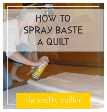 How to spray baste a quilt - The Crafty Quilter Basting A Quilt, Arrow Quilt, Quilting Math, Quilt Layers, Quilt As You Go, Quilt Projects, Quilting For Beginners, Quilting Techniques, Quilting Patterns