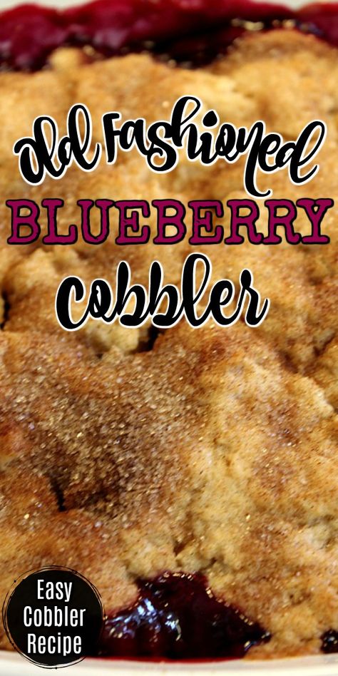 Blueberry Recipes Easy, Homemade Cobbler, Blueberry Cobbler Recipe, Easy Blueberry Cobbler, Blueberry Desserts Recipes, Blueberry Cobbler Recipes, Muffins Blueberry, Cobbler Easy, Muffins Easy