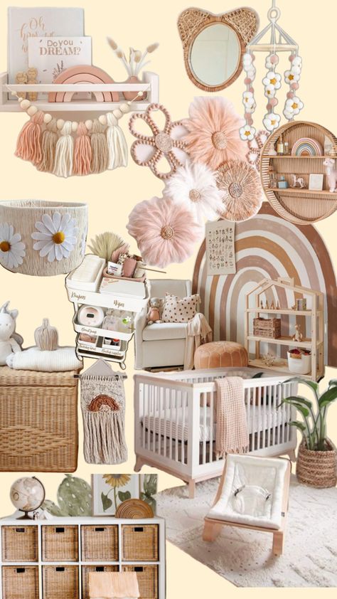 Girl Boho Nursery Ideas, Boho Girl Nursery, Boho Baby Girl Nursery, Boho Nursery Girl, Cowboy Nursery, Bohemian Nursery, Baby Room Organization, Boho Baby Girl, Bohemian Baby