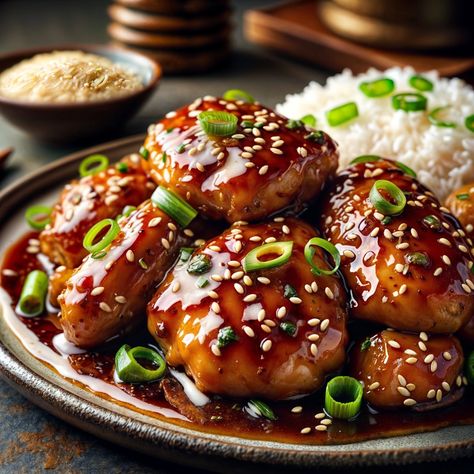 Easy Sticky Ginger Soy Glazed Chicken Recipe https://yumandrun.com/sticky-ginger-soy-glazed-chicken/ Few dishes capture the balance of sweet and savory as perfectly as Ginger Soy Glazed Chicken. This easy recipe combines the timeless flavors of soy, honey, and ginger into a luscious glaze that transforms chicken into a mouthwatering delicacy. Whether you’re cooking for a family dinner or looking to impress guests, this Ginger Soy Glazed Chicken recipe offers a simple way to make something mem... Soy Glazed Chicken, Glazed Chicken, Sweet And Savory, The Balance, Chicken Recipe, Family Dinner, Easy Recipe, Simple Way, A Family