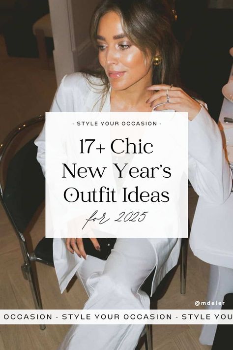 Need ideas for classy New Year’s Eve outfits? Check out 17+ stylish NYE outfit ideas for parties, winter weather, and casual celebrations! From sequin dresses to glitter pants and cozy winter looks, find your perfect New Year’s Eve or holiday party outfit. Night out outfit, New Year’s Eve parties outfits. Festive Night Out Outfit, New Years Day Outfit Ideas, Chicago Nye Outfit, Hanukkah Outfit Women, Sequin Nye Outfit, Nye Outfits Classy, Comfortable Nye Outfit, New Years Classy Outfit, New Years Eve Outfits Formal