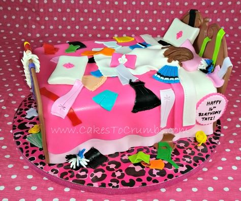 Messy Cake, Bed Cake, Old Cake, 17 Birthday Cake, Messy Bed, Cake Girl, 17th Birthday, 13th Birthday, Bed Room