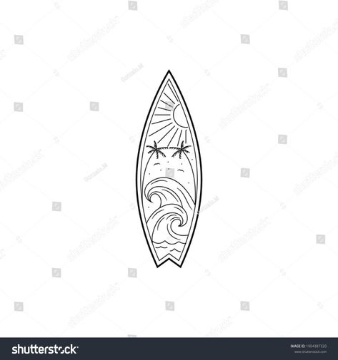 Surfboard And Wave Tattoo, Minimalist Surf Tattoo, Fine Line Surf Tattoo, Surf Fin Tattoo, Mens Surf Tattoo, Foil Tattoo, Surf Tattoo, Surf Trip, Line Tattoos