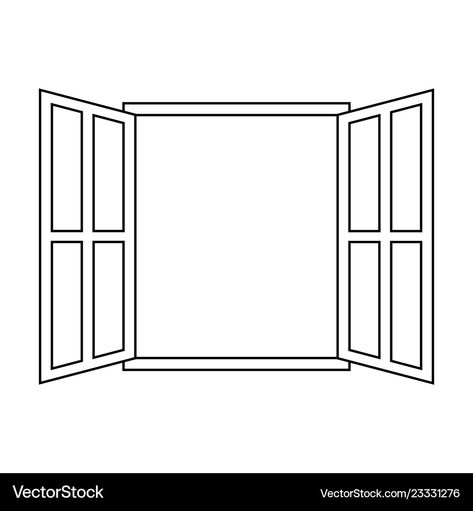 Window Frame Drawing, Window Vector, Frame Drawing, Architecture Classic, Window Drawing, Frame Download, Drawing Template, Open Signs, Frame Vector