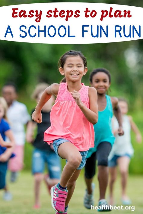 Plan a school fun run in 9 easy steps Elementary Jog A Thon, Elementary School Fun Run, Jog A Thon Ideas Schools, School Walkathon Ideas, Walk A Thon Ideas, School Jogathon, Fun Run Ideas School, Jog A Thon, School Fun Run