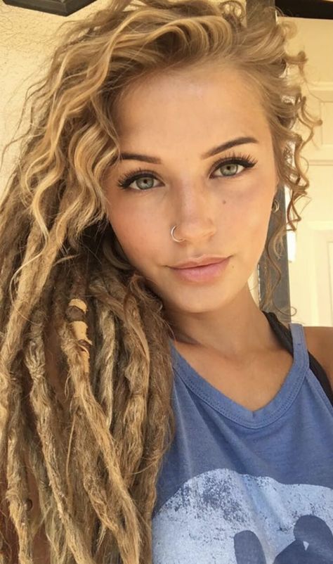 Messy | Hairstyles | Hippie Locs | Boho| Dreadlock Hair | Dreadlock Hairstyles | Half Dreaded Hair | Partial Dreads | Distressed |Blonde | Long | Bohemian | Goddess | Styles | Natural    #hairstylelocs #natural #dreadstyles #dreadlocks #dreads #boho #distressed #freetress #messy #styles #bohemian #partial #braids #extensions #natural #naturalhairstyles #beads #diy #locstyles #locs #locstylesforwomen Half Dreaded Hair, Half Dreads, Galactic Starcruiser, Red Dreads, Hippie Dreads, Partial Dreads, White Dreads, Fire Woman, Dreadlocks Girl