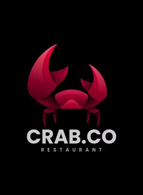 Crab Gradient Colorful Logo Template AI, EPS, PSD Crab Logo Design, Crab Logo, Pinup Tattoo, Graphic Design 101, Graphic Design School, Professional Branding, Graphic Design Humor, Colorful Logo, Logo Number