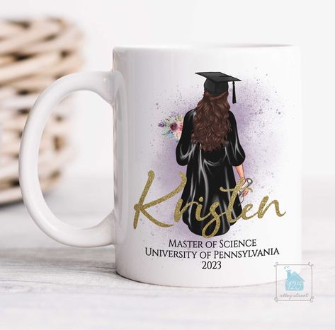 Masters Degree Graduation, 2023 Graduate, Degree Graduation, Degree Gift, Masters Graduation, Plain White Mugs, Graduation 2024, Master Of Science, For Her