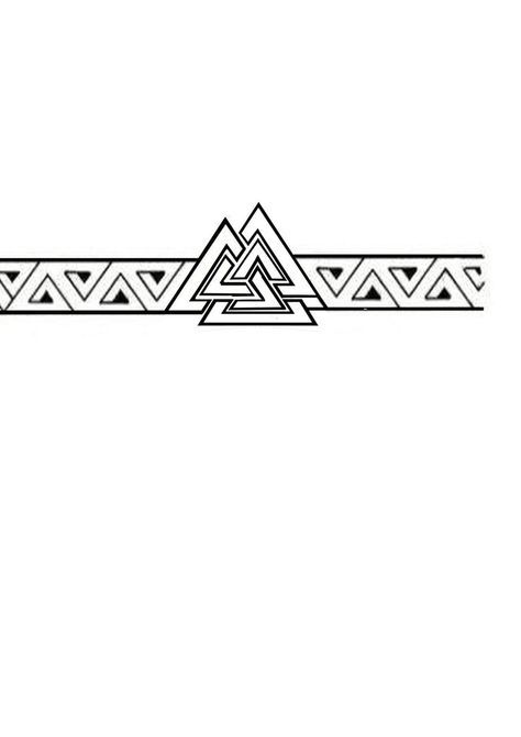 Triangle Band Tattoo, Band Tattoo Stencil, Tato Maori, Simbolos Tattoo, Herren Hand Tattoos, Tato Suku, Wrist Band Tattoo, Band Tattoos For Men, Tattoo Band