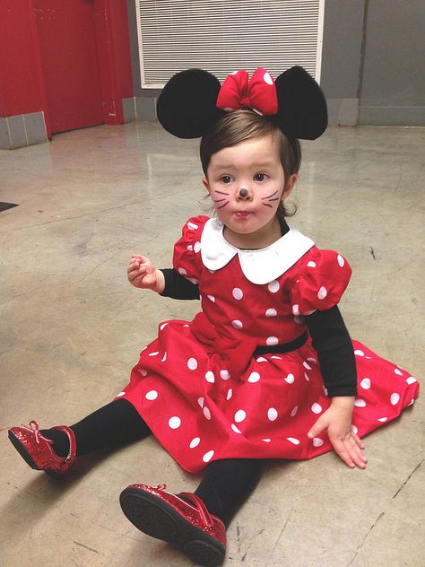 Minnie Mouse Costume Toddler, Minnie Mouse Kostüm, Minnie Mouse Dress Toddler, Minnie Mouse Halloween Costume, Minnie Costume, Diy Baby Costumes, Mickey Shoes, Minnie Dress