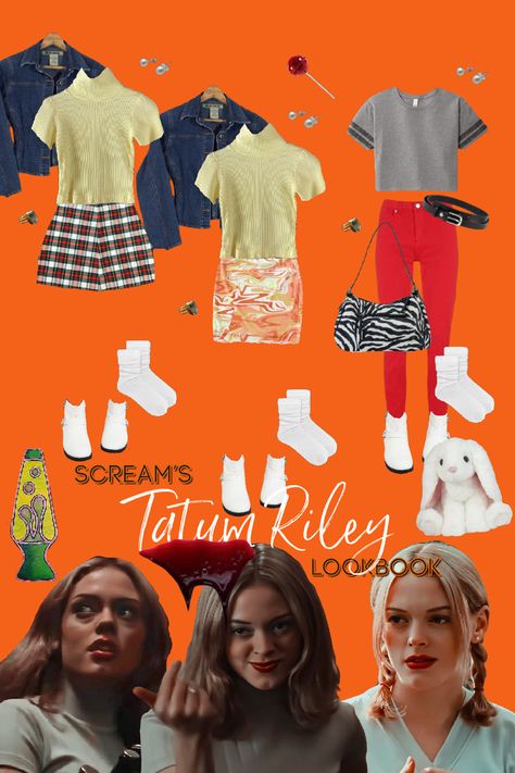 Tatum Halloween Costume Scream, Tatum Riley Halloween Costume, Tatum Scream Outfit, 1996 Fashion Outfits, Tatum Scream Costume, Sydney Scream Costume, Tatum Riley Costume, Tatum Riley Outfits, Scream Tatum Riley