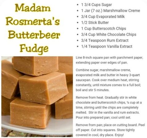 Butter Beer Fudge Recipe, Butterbeer Fudge Recipe, Confectionary Recipes, Butterbeer Fudge, Harry Potter Desserts, Apple Cake Recipe Easy, Cake Batter Fudge, Pumpkin Pasties, Butterbeer Recipe