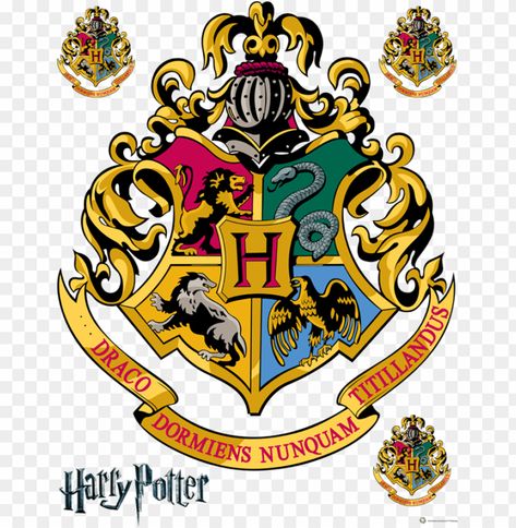 Harry Potter, Hogwarts, Logo Overlay, Harry Potter Logo, Hogwarts Crest, Clear Background, Free Clipart, Transparent Png, Borders